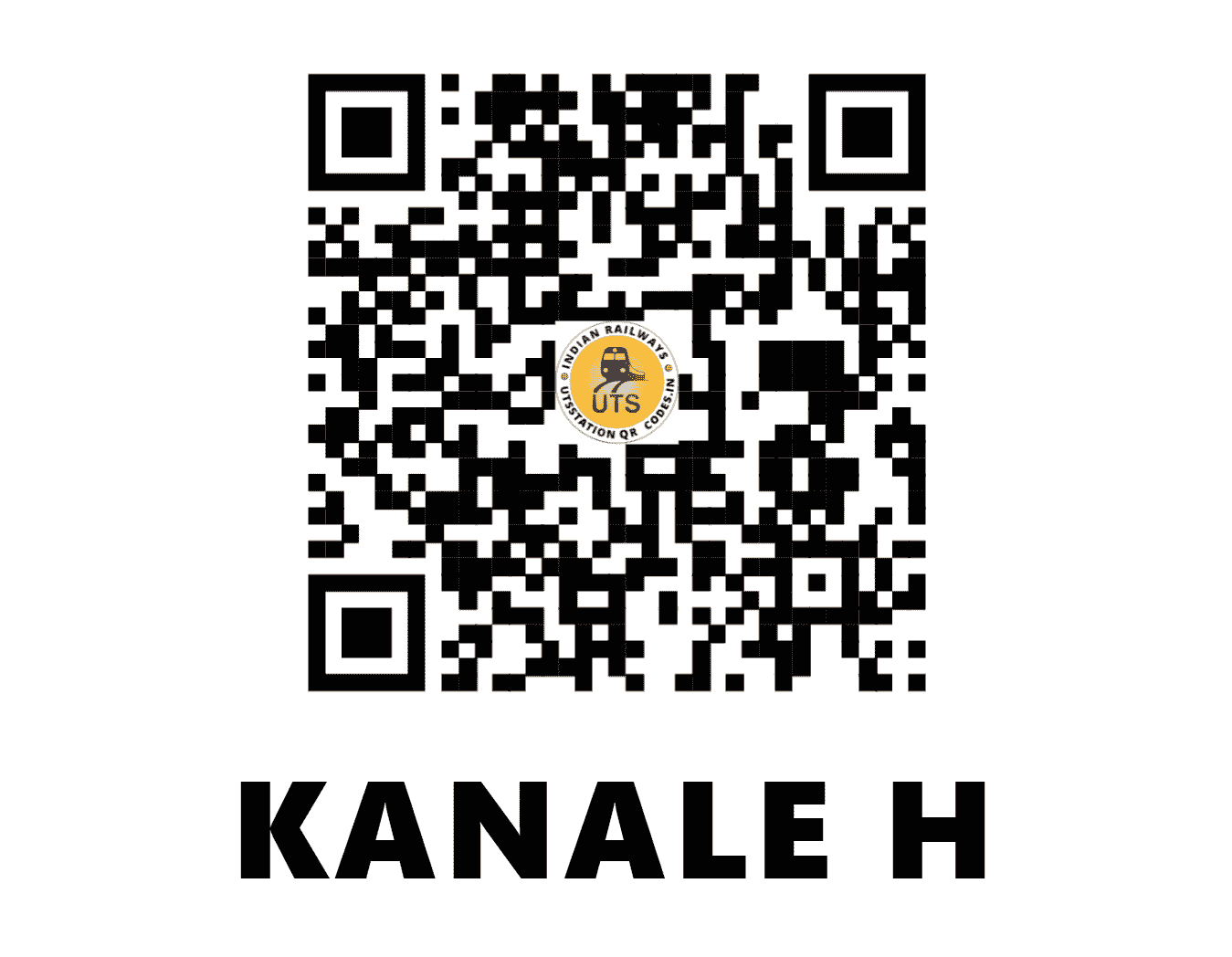 UTS QR Code for KANALE H - KNLE (SW - KARNATAKA)