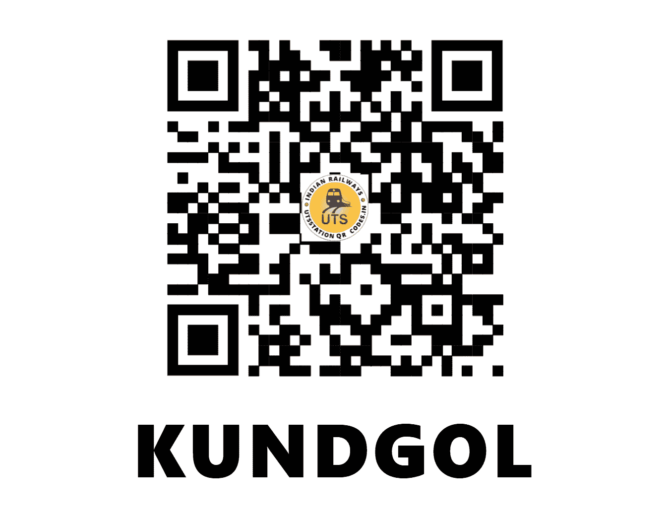 UTS QR Code for KUNDGOL - KNO (SW - KARNATAKA)