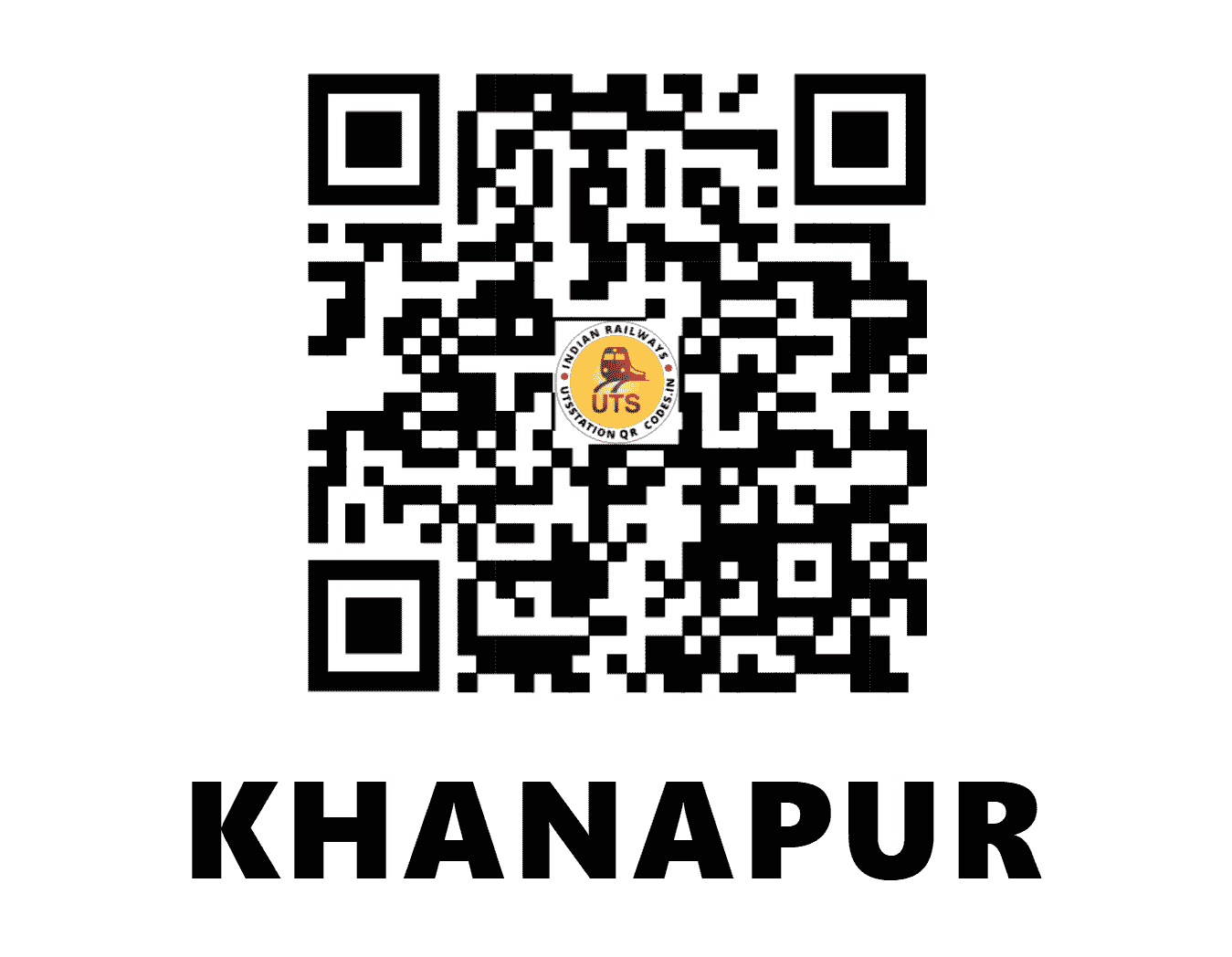 UTS QR Code for KHANAPUR - KNP (SW - KARNATAKA)