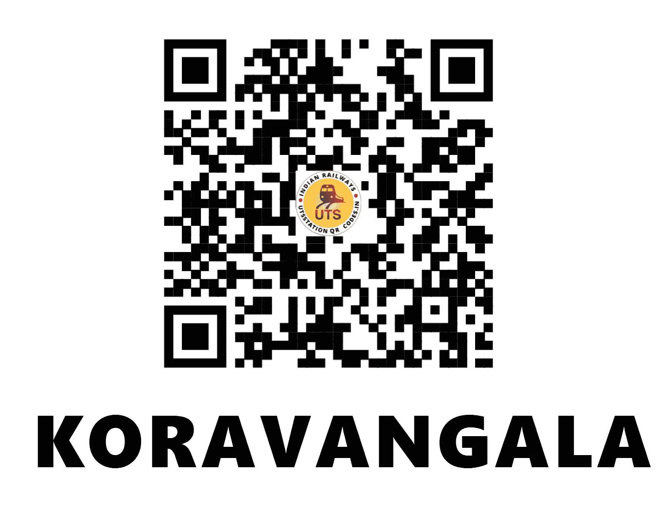 UTS QR Code for KORAVANGALA - KRVL (SW - KARNATAKA)