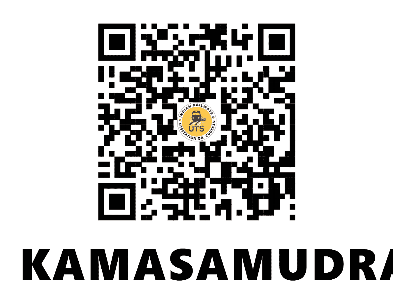 UTS QR Code for KAMASAMUDRAM - KSM (SW - KARNATAKA)