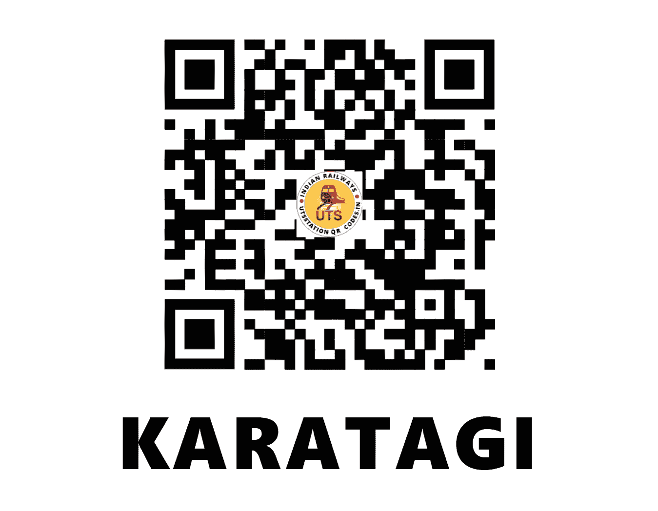 UTS QR Code for KARATAGI - KTGG (SW - KARNATAKA)
