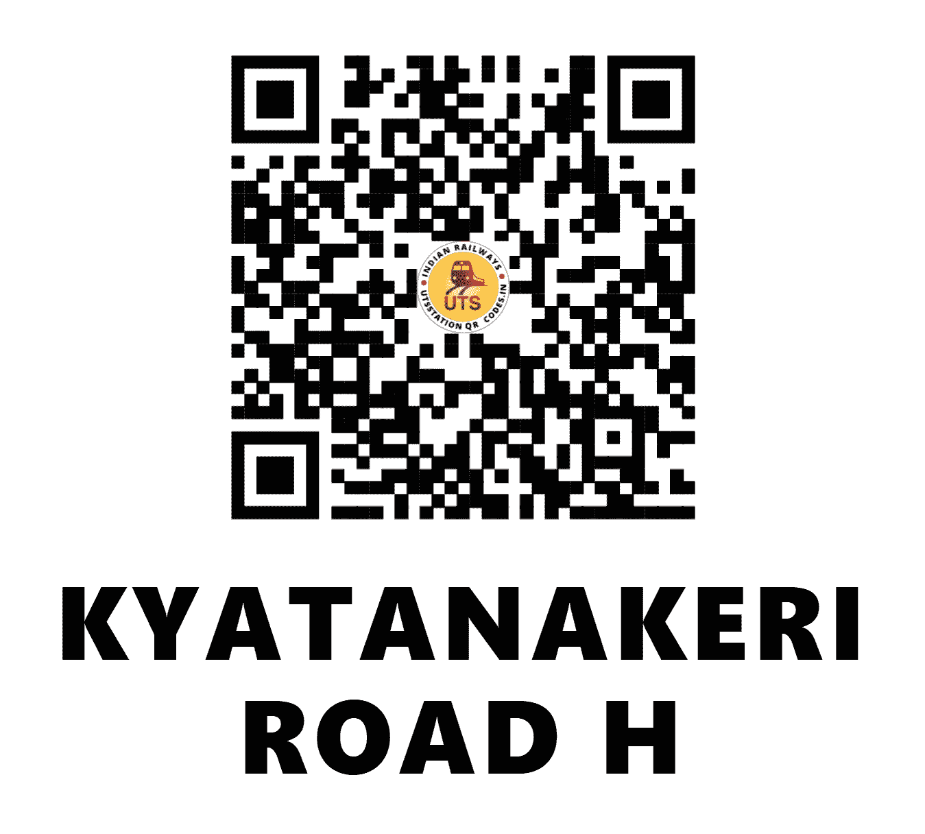 UTS QR Code for KYATANAKERI ROAD H - KTK (SW - KARNATAKA)