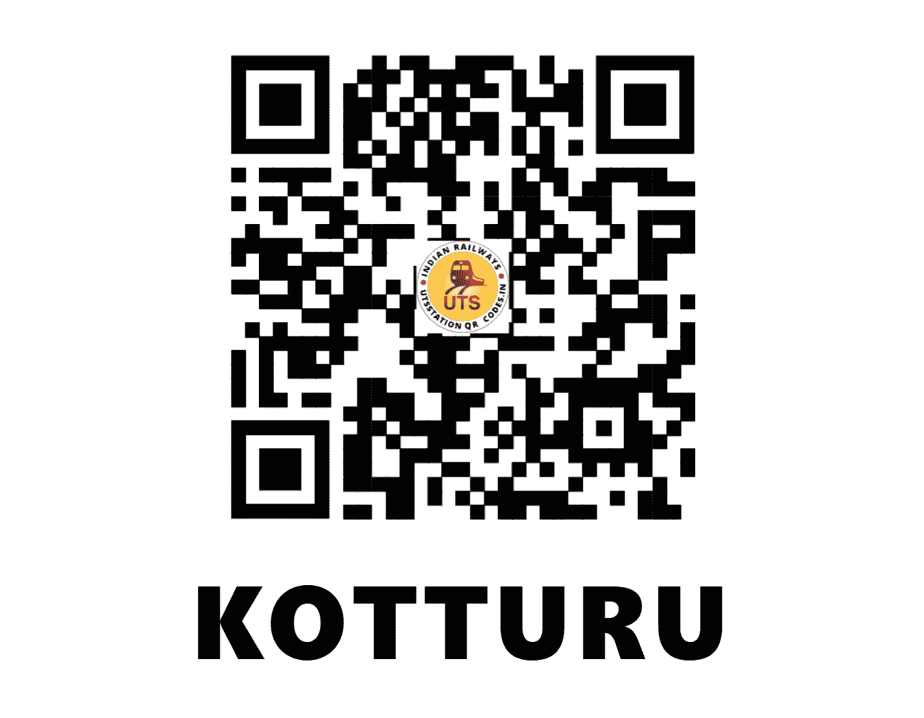 UTS QR Code for KOTTURU - KTY (SW - KARNATAKA)