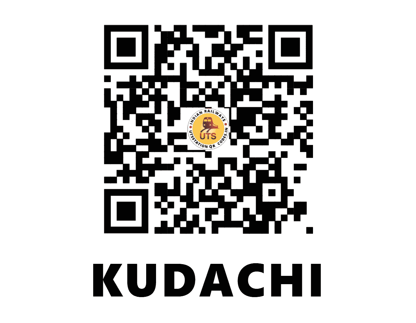 UTS QR Code for KUDACHI - KUD (SW - KARNATAKA)