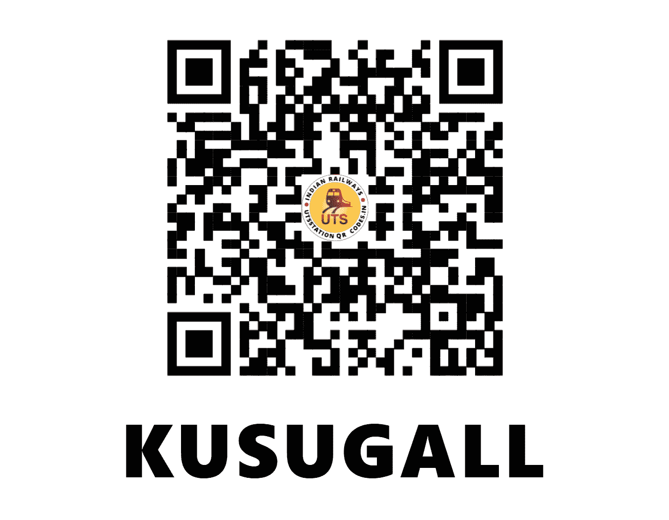 UTS QR Code for KUSUGALL - KUG (SW - KARNATAKA)