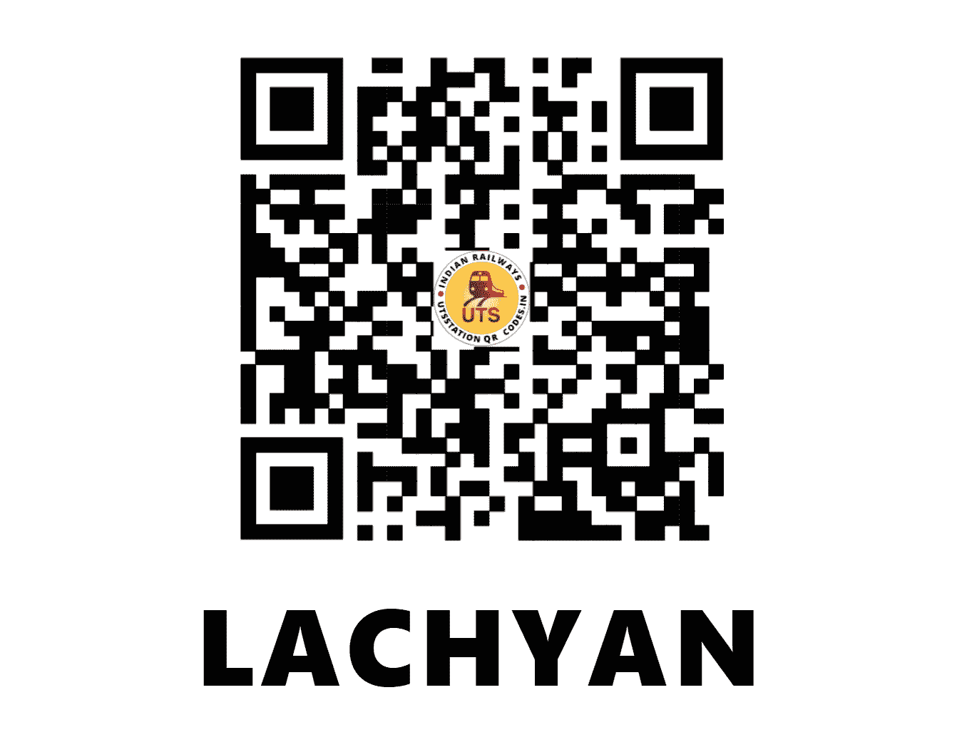 UTS QR Code for LACHYAN - LHN (SW - KARNATAKA)