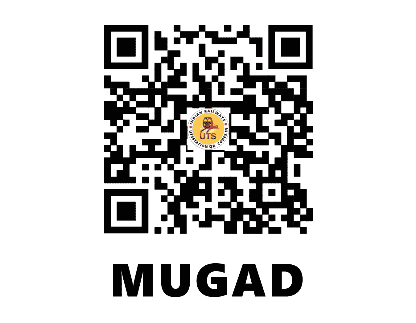 UTS QR Code for MUGAD - MGD (SW - KARNATAKA)