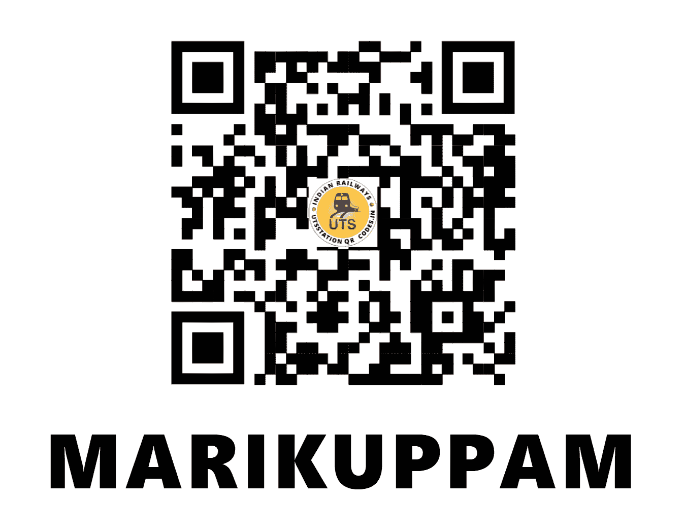 UTS QR Code for MARIKUPPAM - MKM (SW - KARNATAKA)