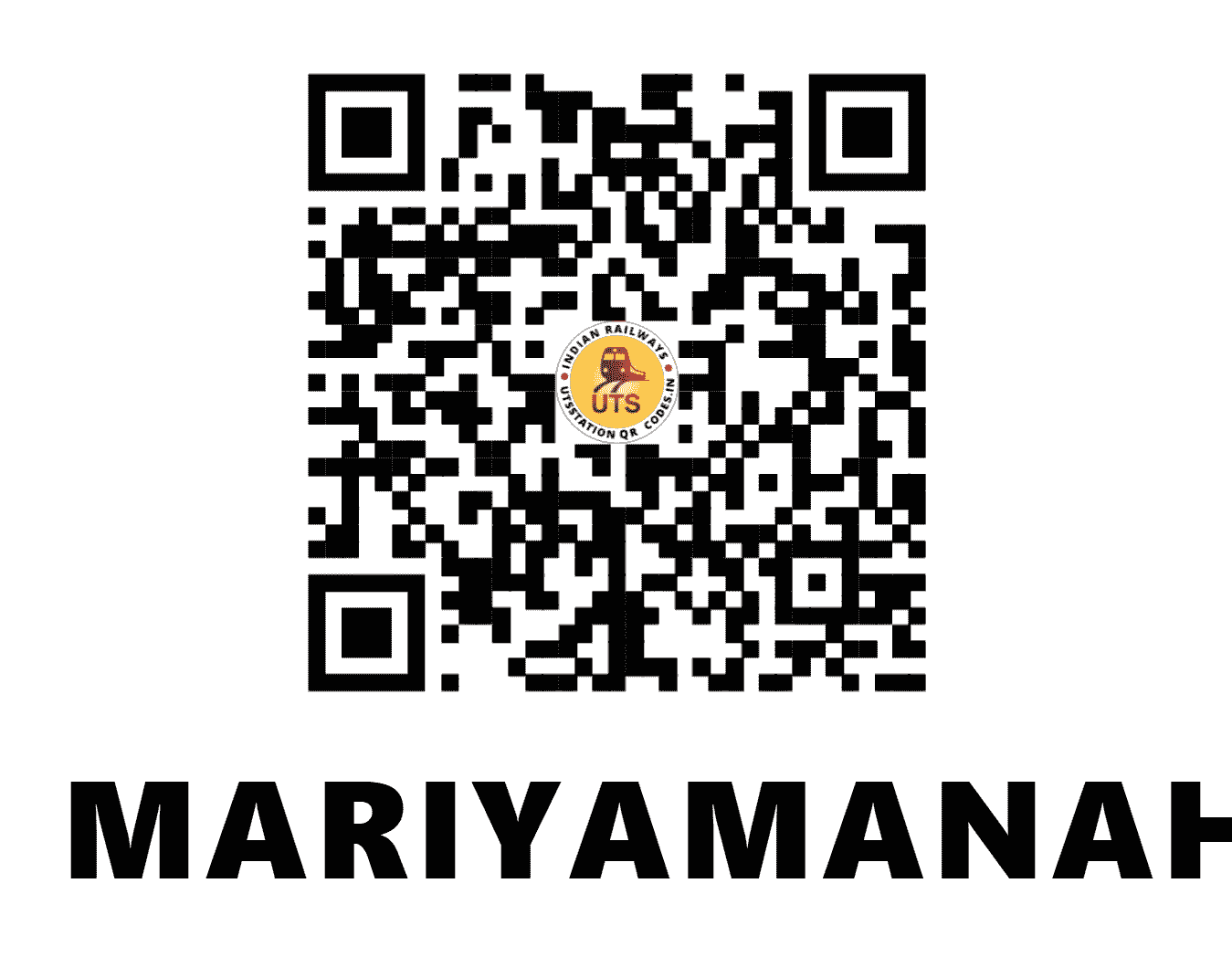 UTS QR Code for MARIYAMANAHALLI - MMI (SW - KARNATAKA)