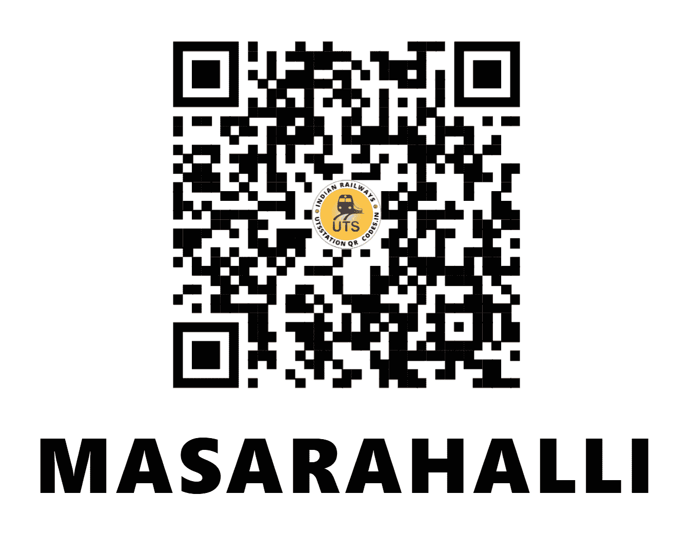 UTS QR Code for MASARAHALLI - MSS (SW - KARNATAKA)