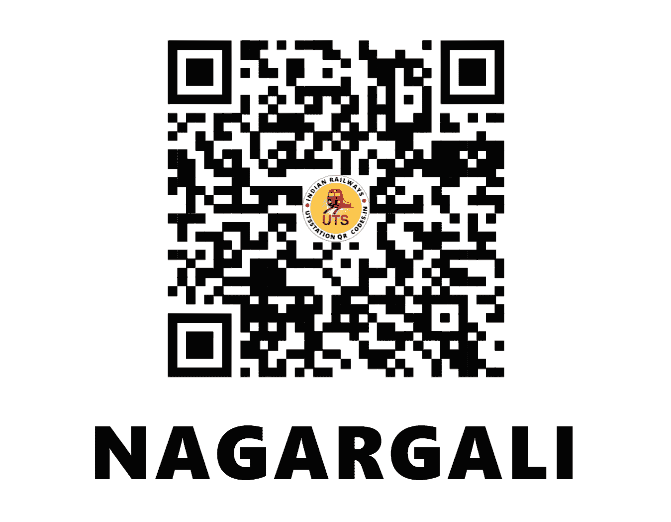UTS QR Code for NAGARGALI - NAG (SW - KARNATAKA)