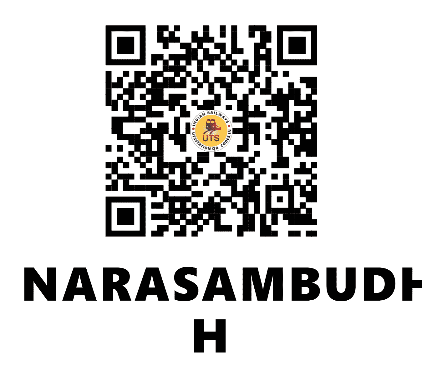 UTS QR Code for NARASAMBUDHI H - NBU (SW - KARNATAKA)