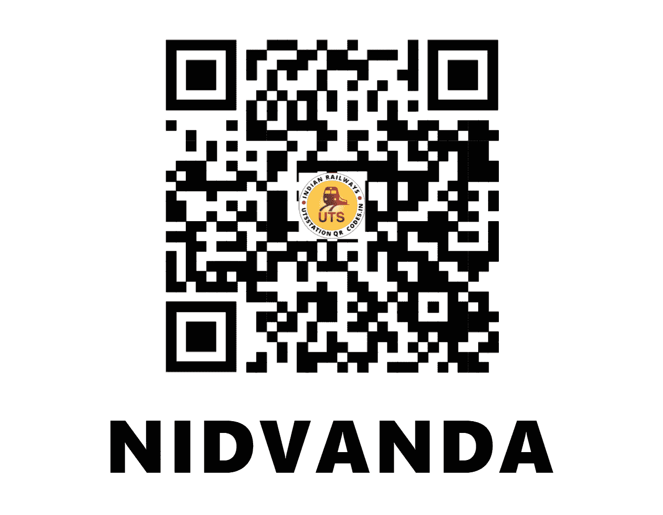 UTS QR Code for NIDVANDA - NDV (SW - KARNATAKA)