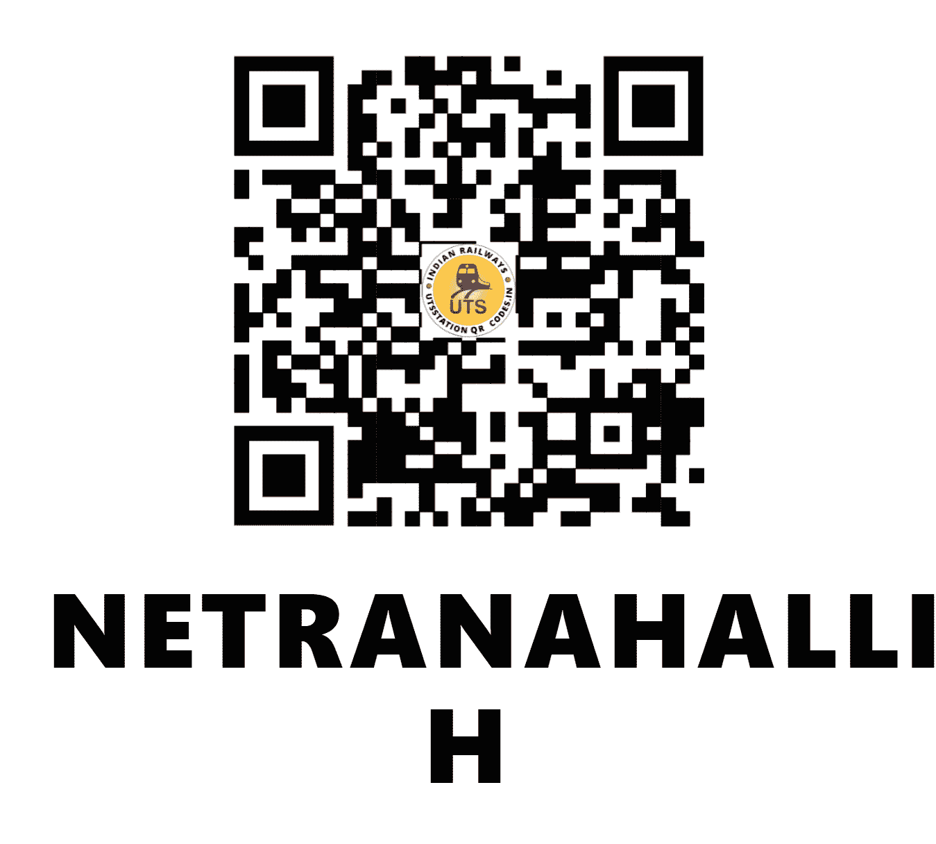 UTS QR Code for NETRANAHALLI H - NEHL (SW - KARNATAKA)