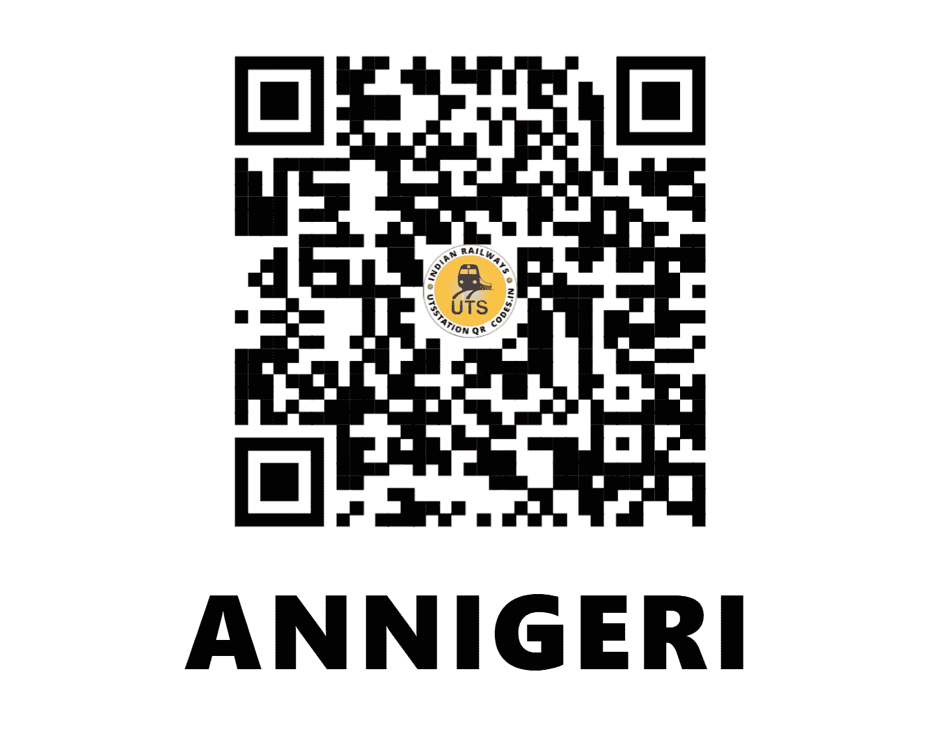 UTS QR Code for ANNIGERI - NGR (SW - KARNATAKA)