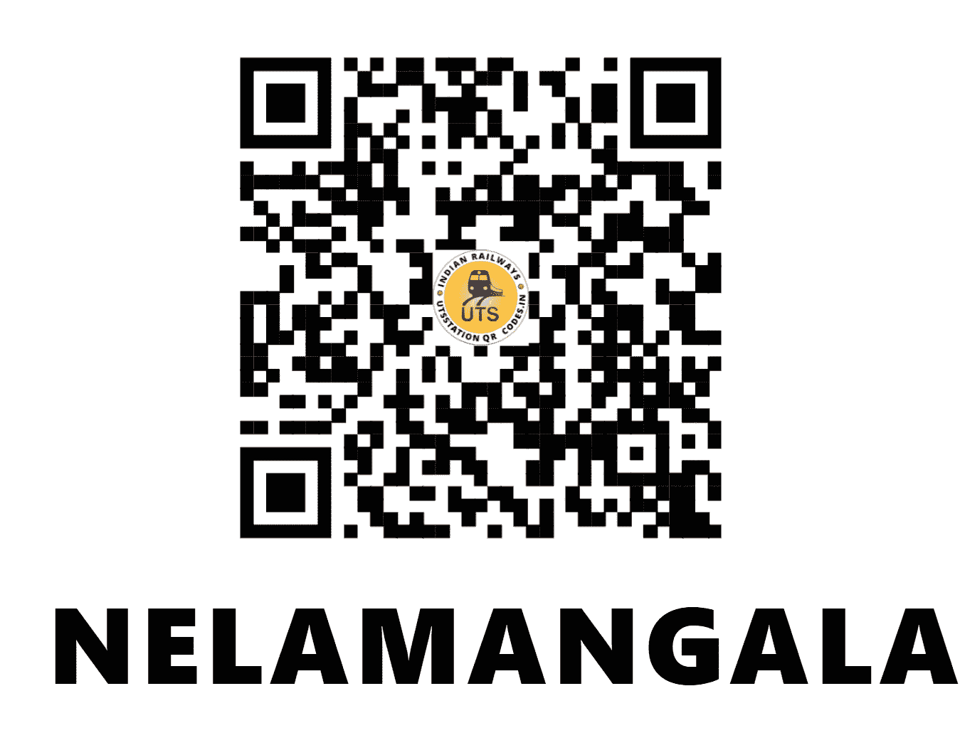 UTS QR Code for NELAMANGALA - NMGA (SW - KARNATAKA)