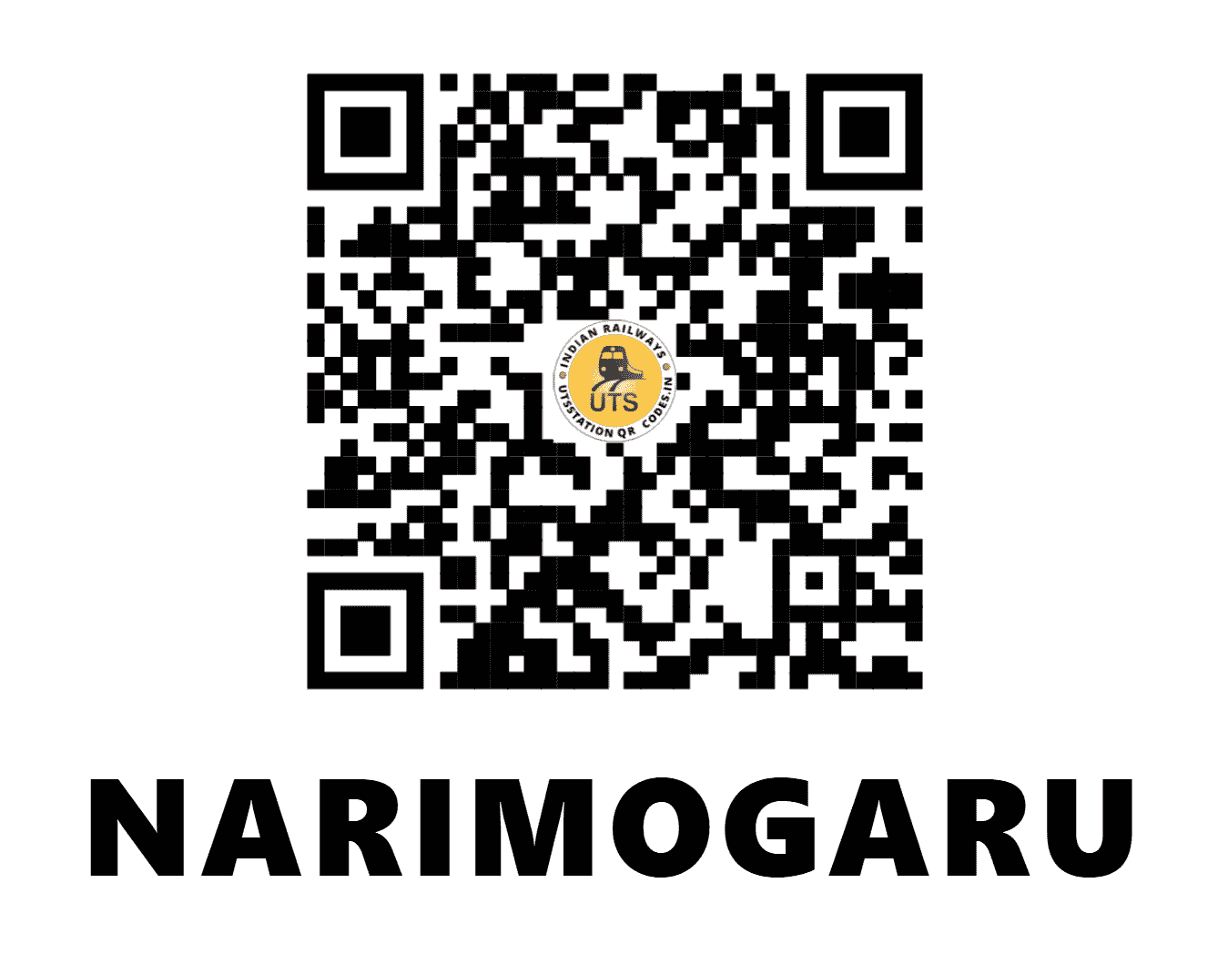 UTS QR Code for NARIMOGARU - NRJ (SW - KARNATAKA)
