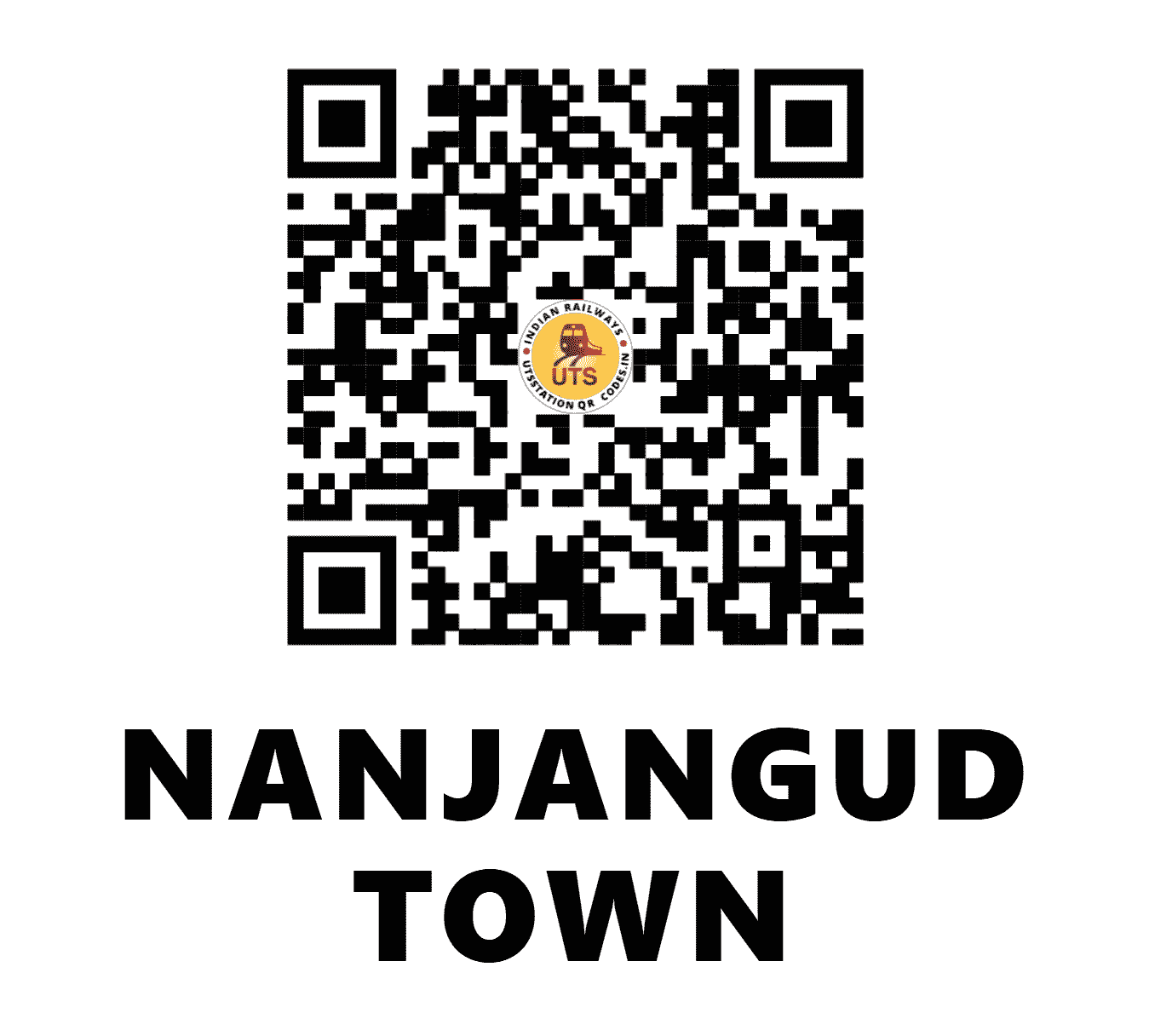 UTS QR Code for NANJANGUD TOWN - NTW (SW - KARNATAKA)