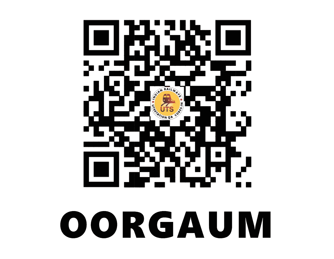 UTS QR Code for OORGAUM - OGM (SW - KARNATAKA)