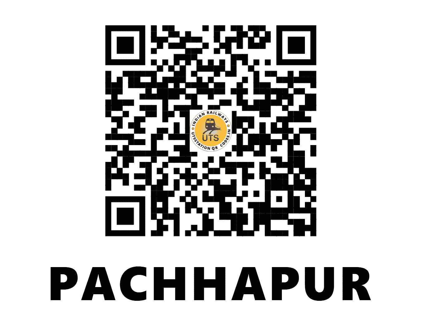 UTS QR Code for PACHHAPUR - PCH (SW - KARNATAKA)
