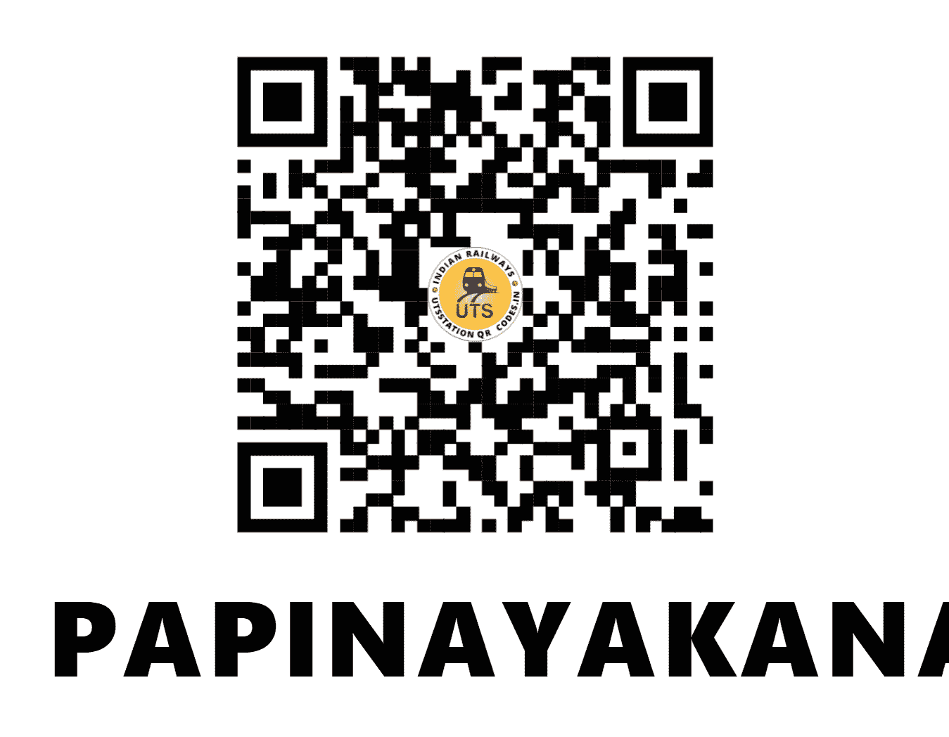 UTS QR Code for PAPINAYAKANAHALLI - PKL (SW - KARNATAKA)