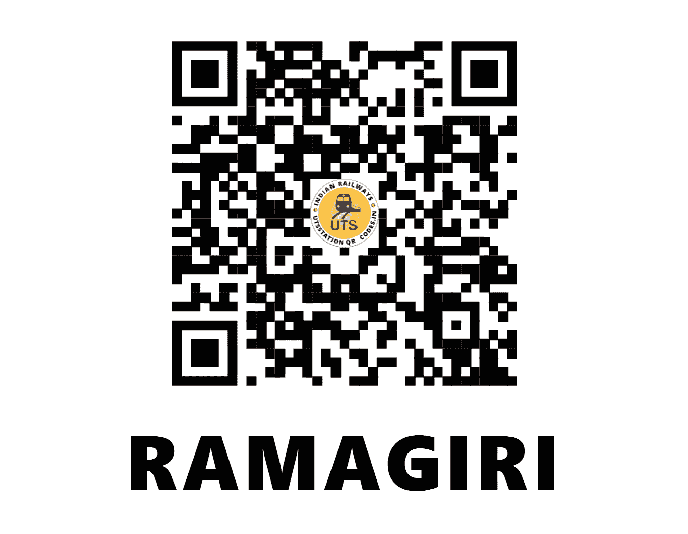 UTS QR Code for RAMAGIRI - RGI (SW - KARNATAKA)