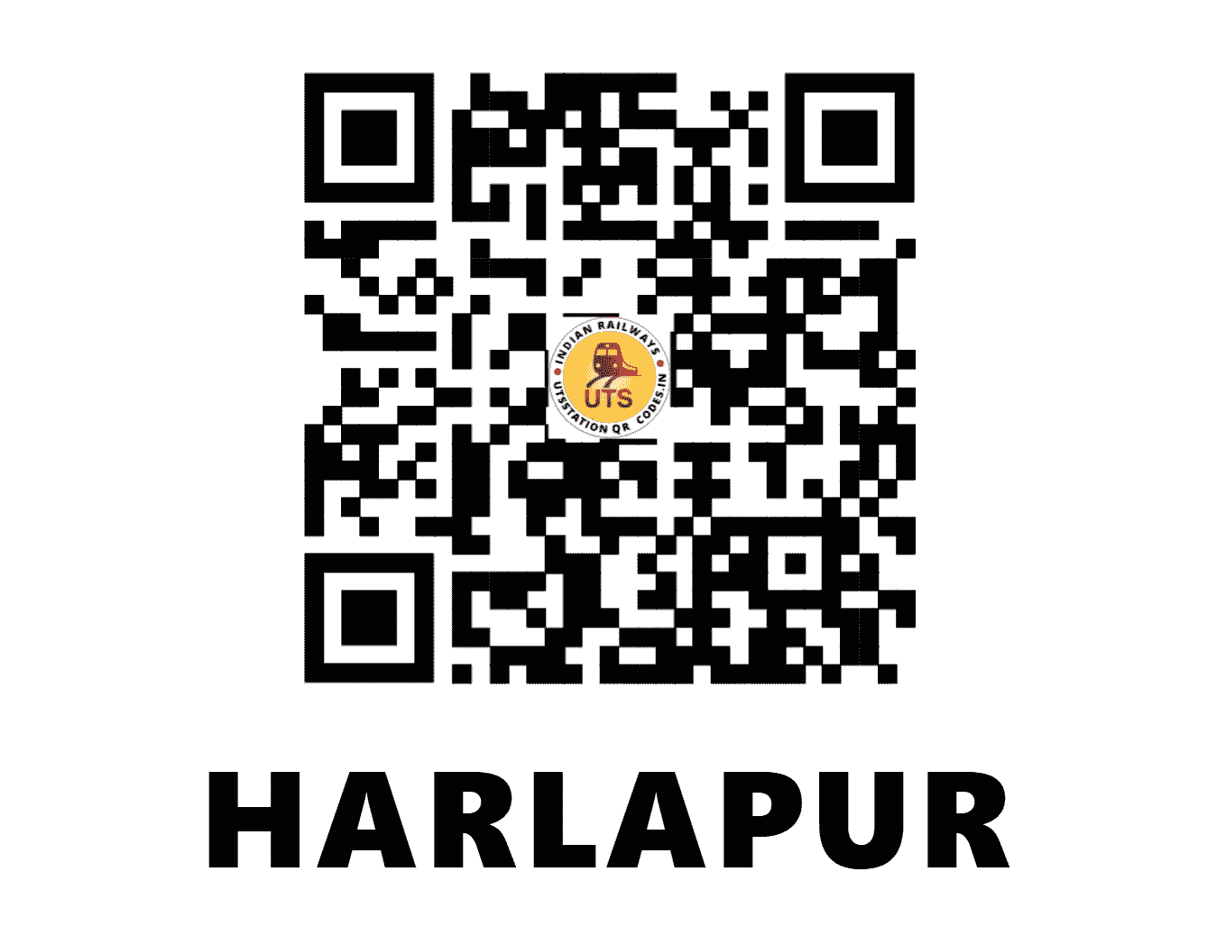UTS QR Code for HARLAPUR - RLP (SW - KARNATAKA)