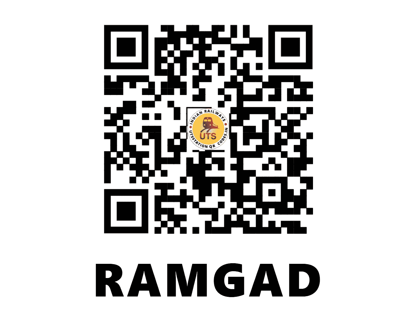 UTS QR Code for RAMGAD - RMGD (SW - KARNATAKA)