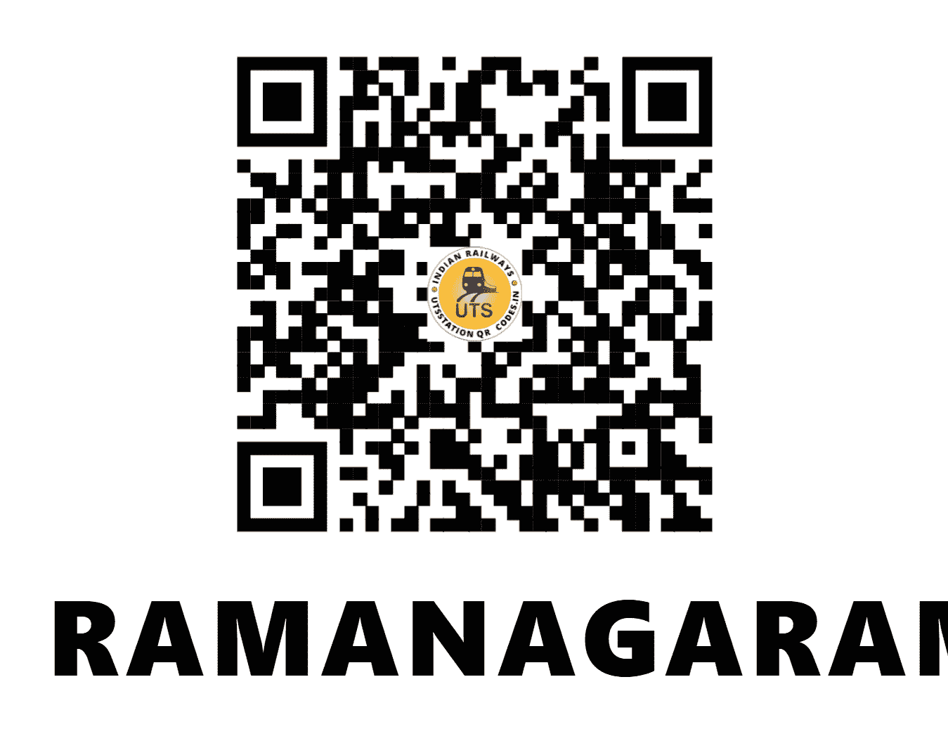 UTS QR Code for RAMANAGARAM - RMGM (SW - KARNATAKA)
