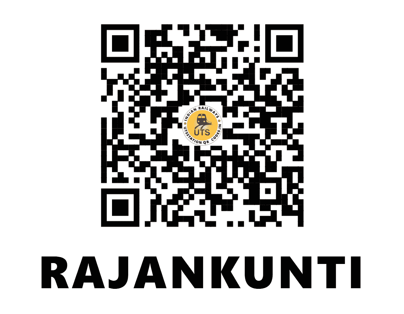 UTS QR Code for RAJANKUNTI - RNN (SW - KARNATAKA)