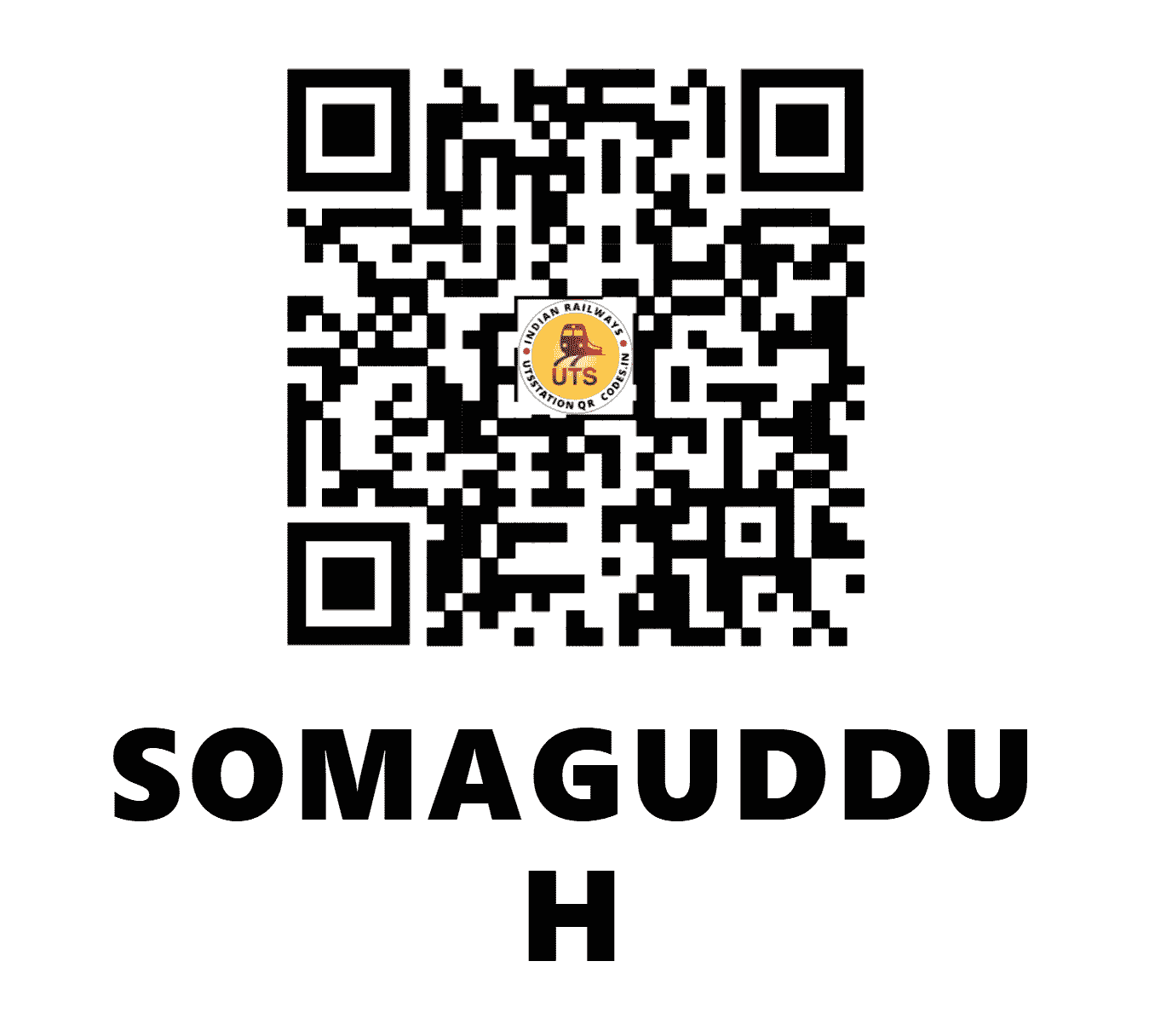 UTS QR Code for SOMAGUDDU H - SGDV (SW - KARNATAKA)