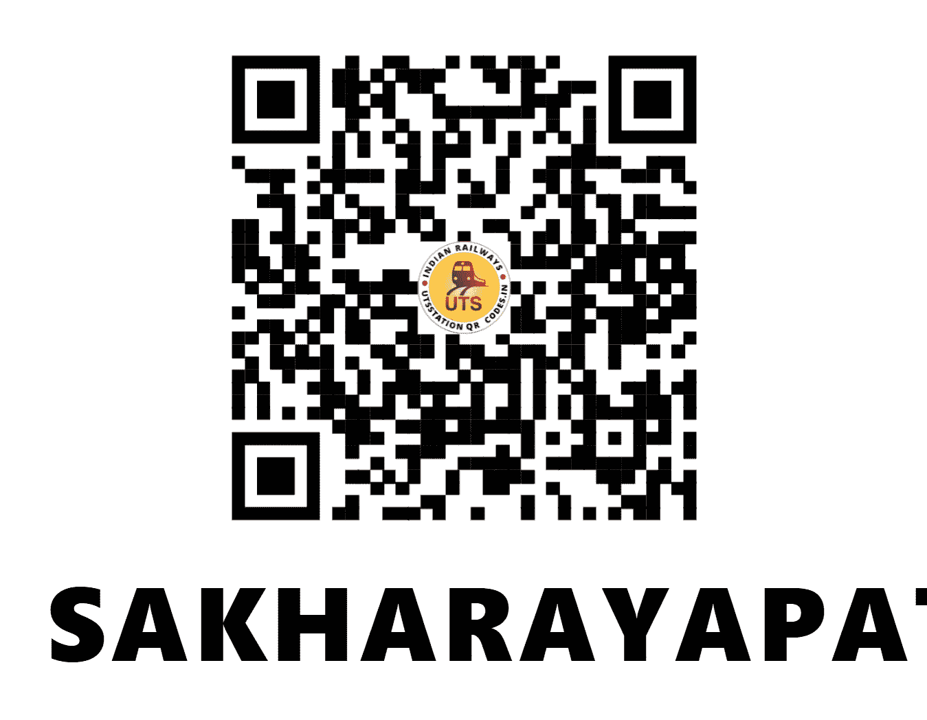UTS QR Code for SAKHARAYAPATNA - SHYP (SW - KARNATAKA)