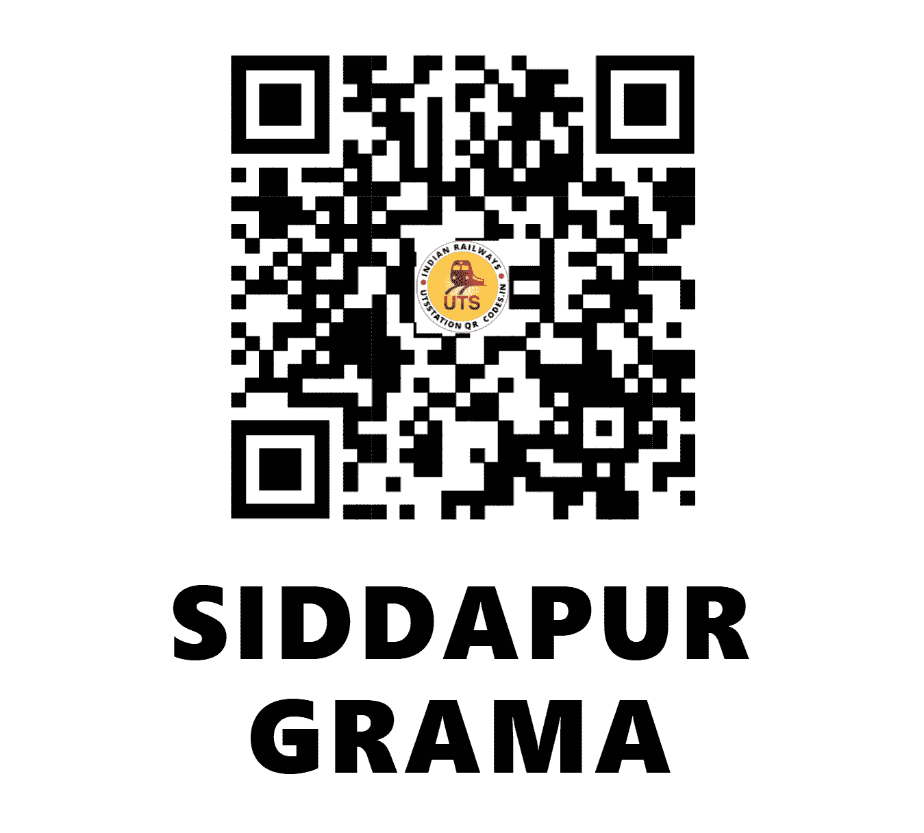 UTS QR Code for SIDDAPUR GRAMA - SIDG (SW - KARNATAKA)