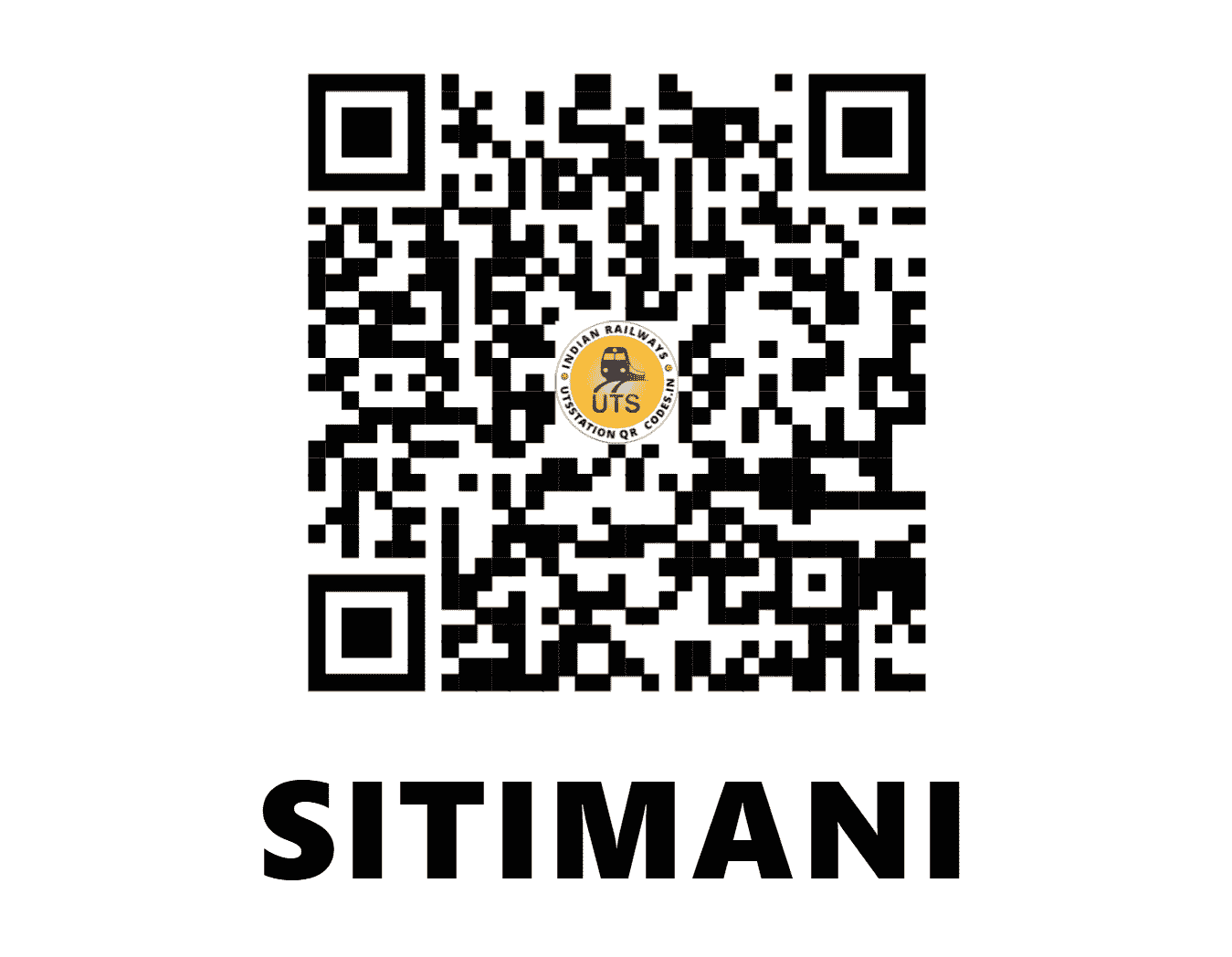 UTS QR Code for SITIMANI - SII (SW - KARNATAKA)