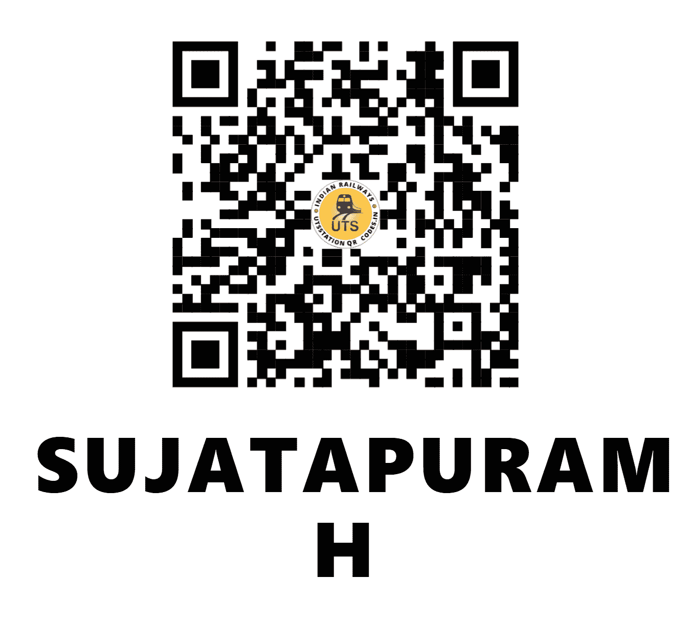 UTS QR Code for SUJATAPURAM H - SJPM (SW - KARNATAKA)