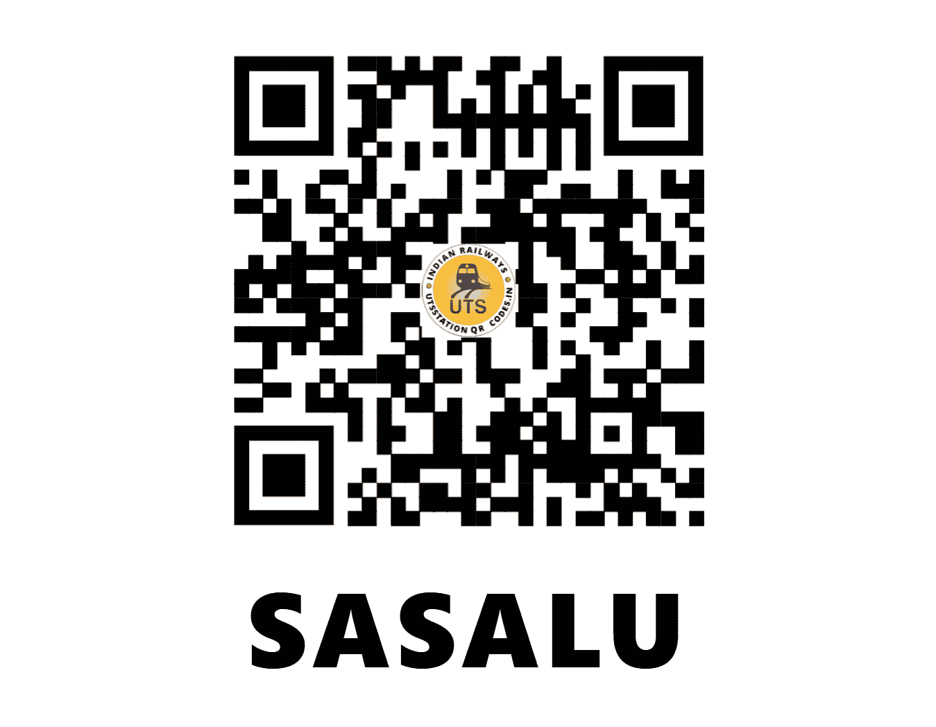UTS QR Code for SASALU - SLU (SW - KARNATAKA)