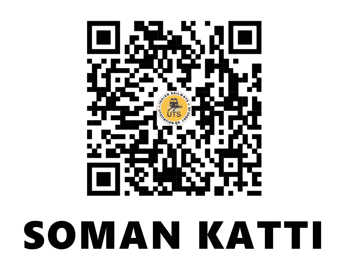 UTS QR Code for SOMAN KATTI - SMKT (SW - KARNATAKA)