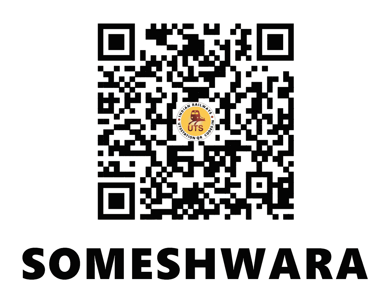 UTS QR Code for SOMESHWARA - SMWA (SW - KARNATAKA)