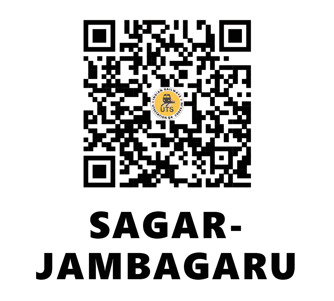 UTS QR Code for SAGAR-JAMBAGARU - SRF (SW - KARNATAKA)