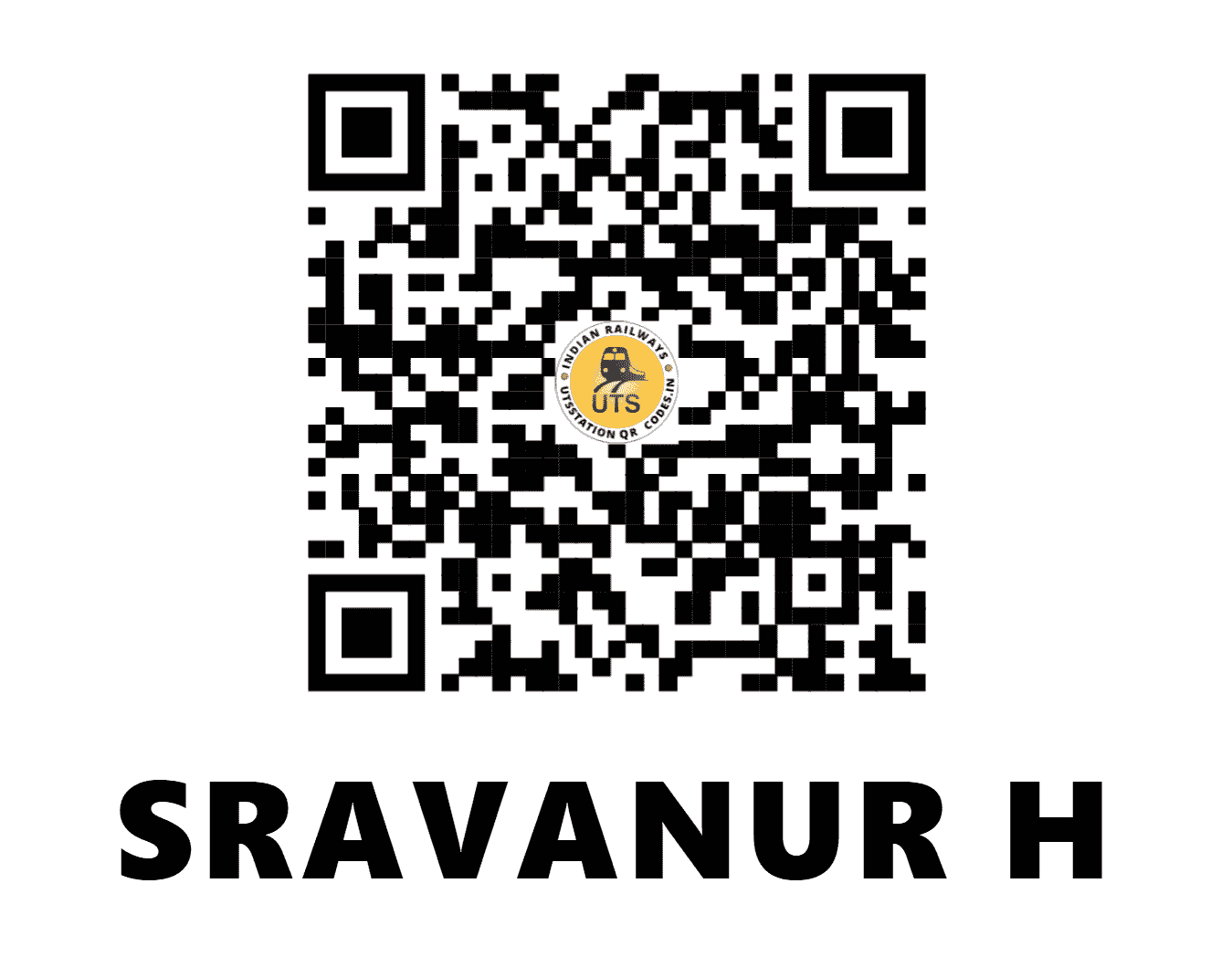 UTS QR Code for SRAVANUR H - SRVN (SW - KARNATAKA)