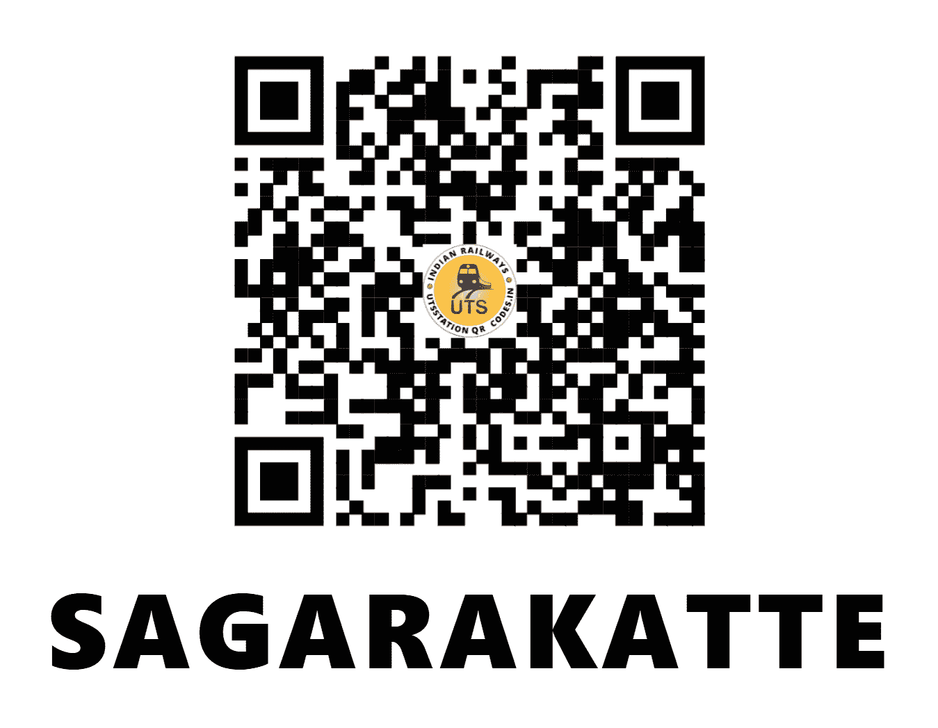 UTS QR Code for SAGARAKATTE - STE (SW - KARNATAKA)
