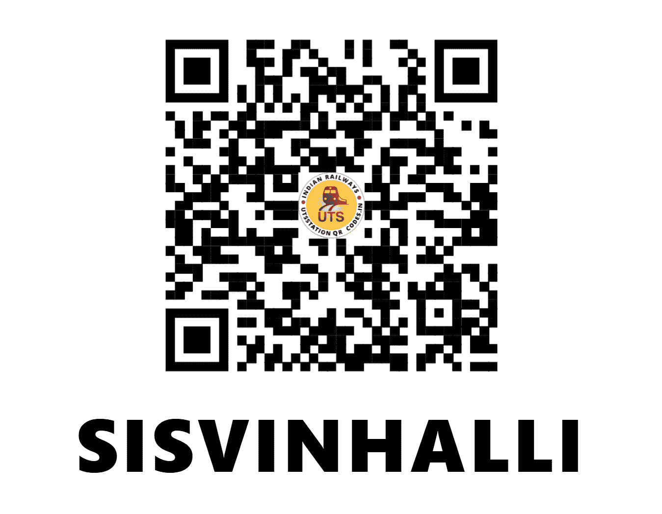 UTS QR Code for SISVINHALLI - SVHE (SW - KARNATAKA)