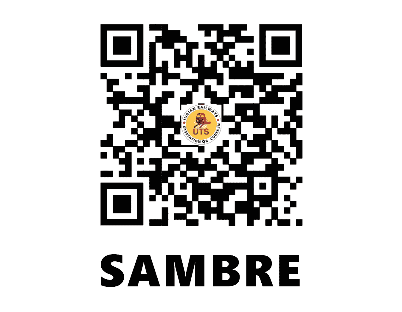 UTS QR Code for SAMBRE - SXB (SW - KARNATAKA)