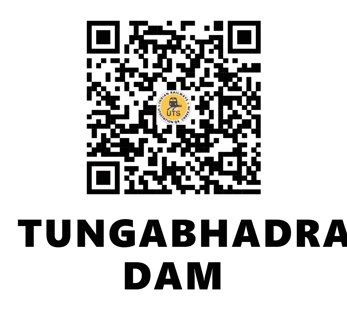 UTS QR Code for TUNGABHADRA DAM - TBDM (SW - KARNATAKA)