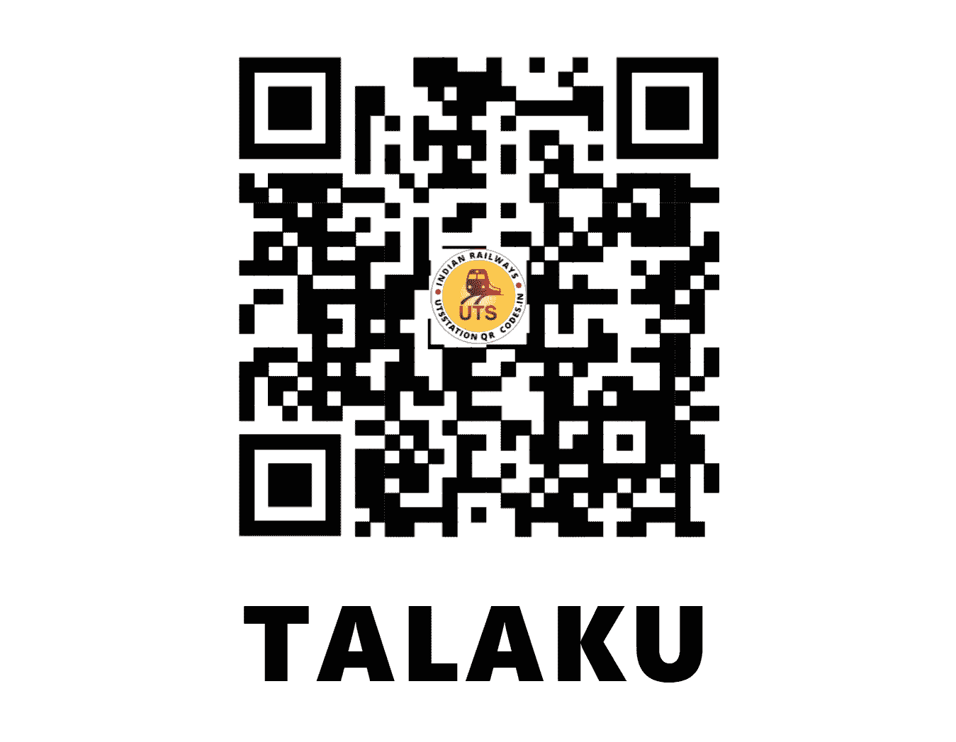 UTS QR Code for TALAKU - THKU (SW - KARNATAKA)