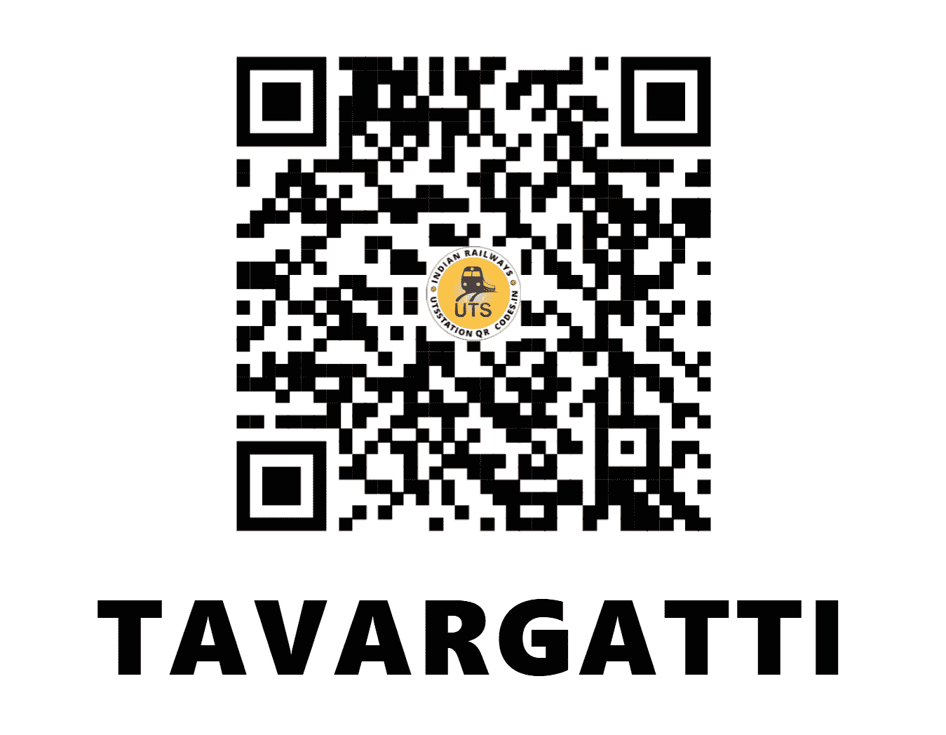 UTS QR Code for TAVARGATTI - TVG (SW - KARNATAKA)