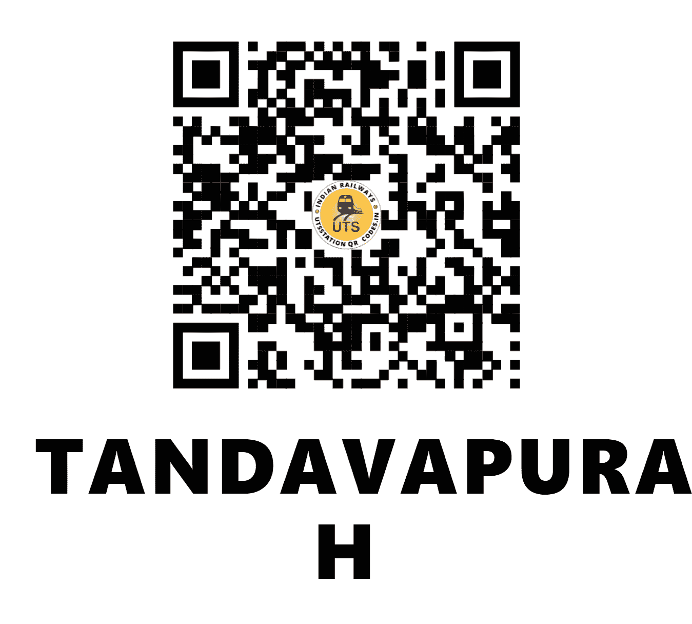 UTS QR Code for TANDAVAPURA H - TXM (SW - KARNATAKA)