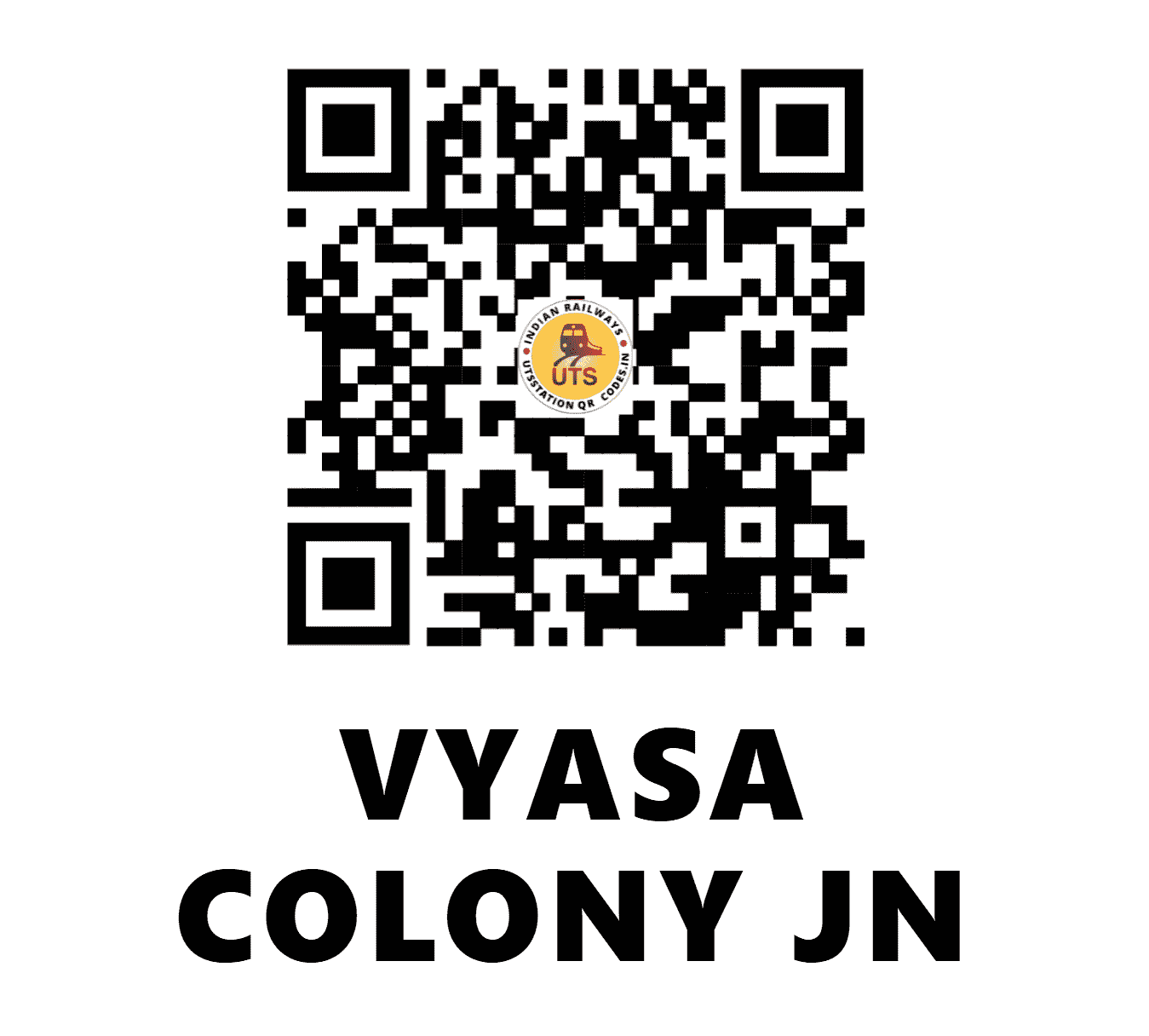 UTS QR Code for VYASA COLONY JN - VC (SW - KARNATAKA)