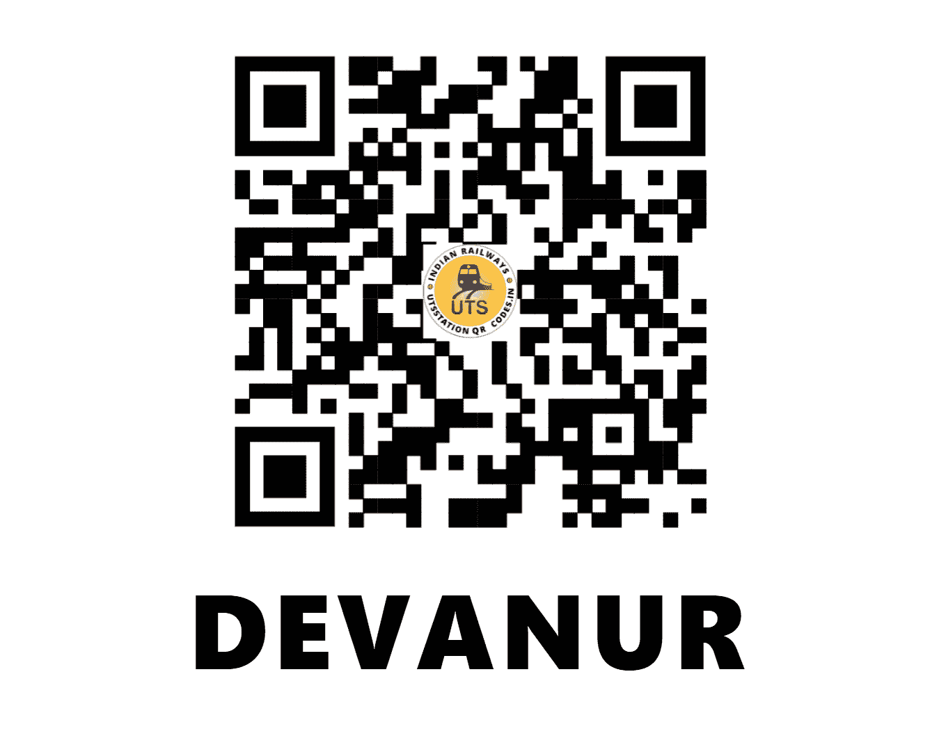 UTS QR Code for DEVANUR - VNR (SW - KARNATAKA)